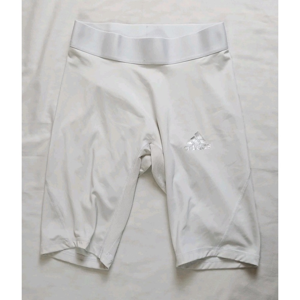 Adidas Alphaskin Compression Shorts Women's Size Medium White